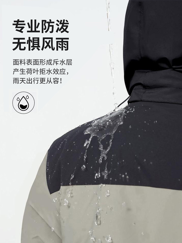 Kf6880 Autumn and Winter New Workwear Windbreaker Jacket Custom Logo Enterprise Outdoor Windproof and Waterproof Workwear Embroider