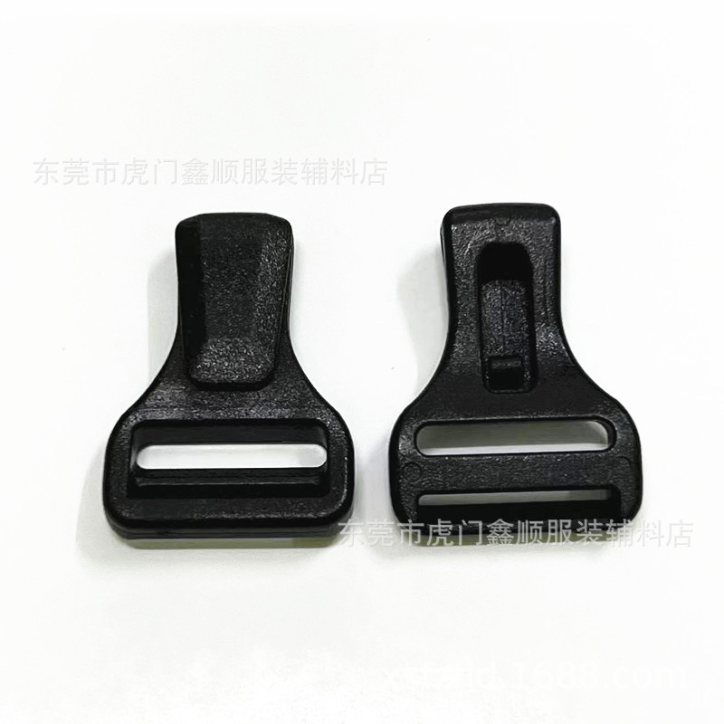 New 5-point Plastic Small Hook 15mm Webbing Plastic Handbag Backpack Hook Buckle Flat Hook Tent Glue Hanging Buckle