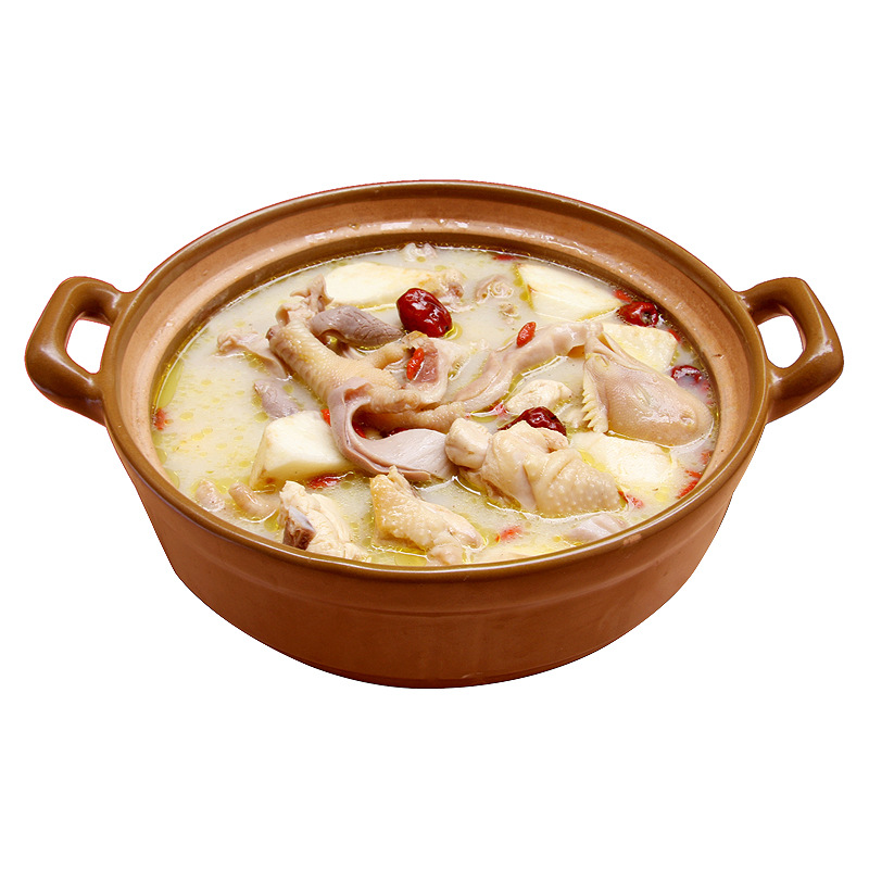 Convenient Pork Intestine and Chicken 600g Ready-To-Eat Instant Meal Chicken Hot Pot Cold Chain Transport Fast Food Instant Meal