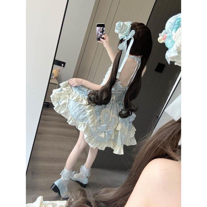 Платье Lolita Heart of Butterfly, оригинальный Jsk, повседневное платье, стиль принцессы с бантом