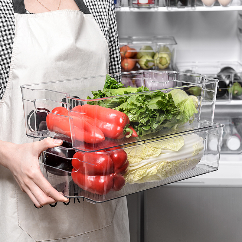 Большая прозрачная коробка для хранения продуктов, толщина для свежести