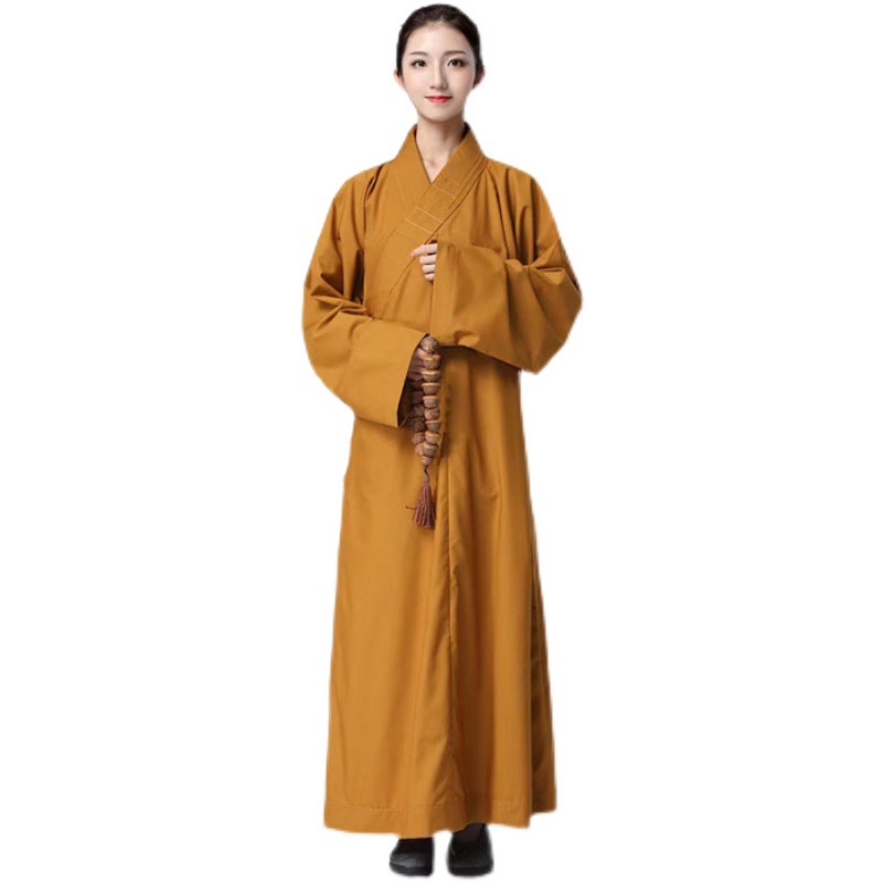 Dixi Spring and Autumn Cotton Monk Robe for Men and Women, Zen Meditation Haiqing Lay Monk Clothing, Monk Robe for Monks and Nuns