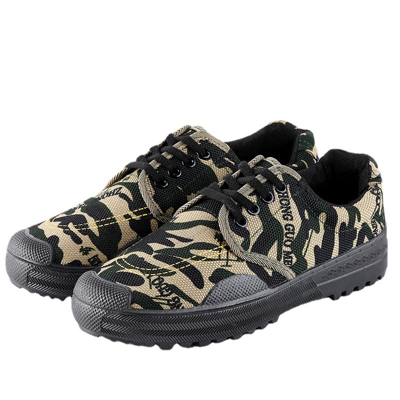 Liberation shoes wholesale men's shoes wear-resistant breathable training shoes military training shoes migrant workers site labor protection shoes rubber shoes work shoes