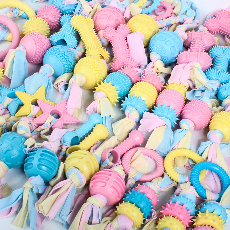 Cross-border hot dog dog toys bite-resistant molars cotton knot pet ball supplies Amazon explosions