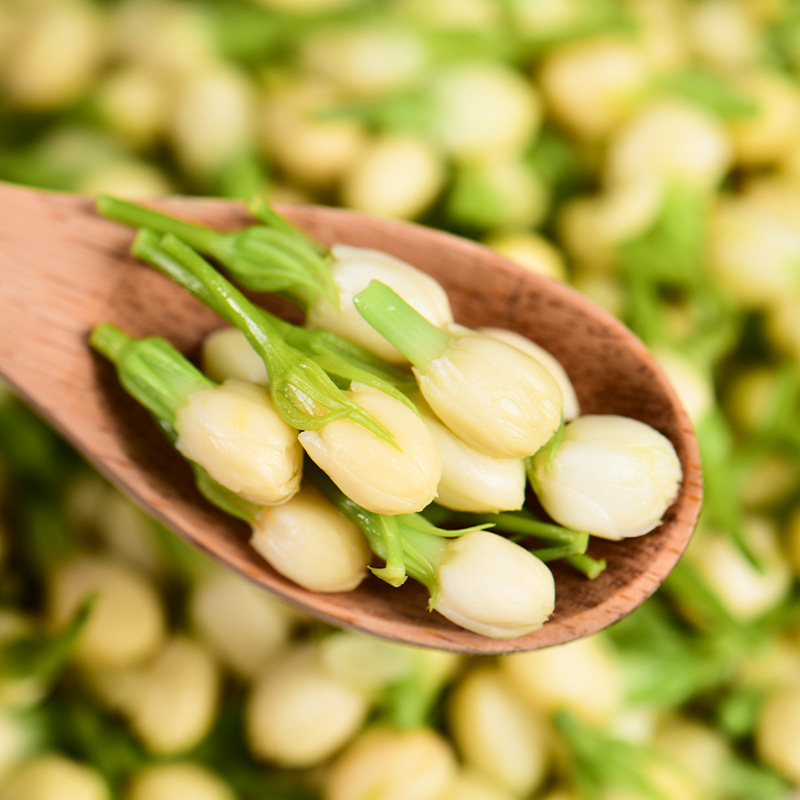 Full Box of 10 Bags of Yunnan Jasmine Water Soaked Salted Wild Vegetables and Wild Flowers Stir-Fried Vegetables, Stir-Fried Eggs, Cold Salad Special Dishes