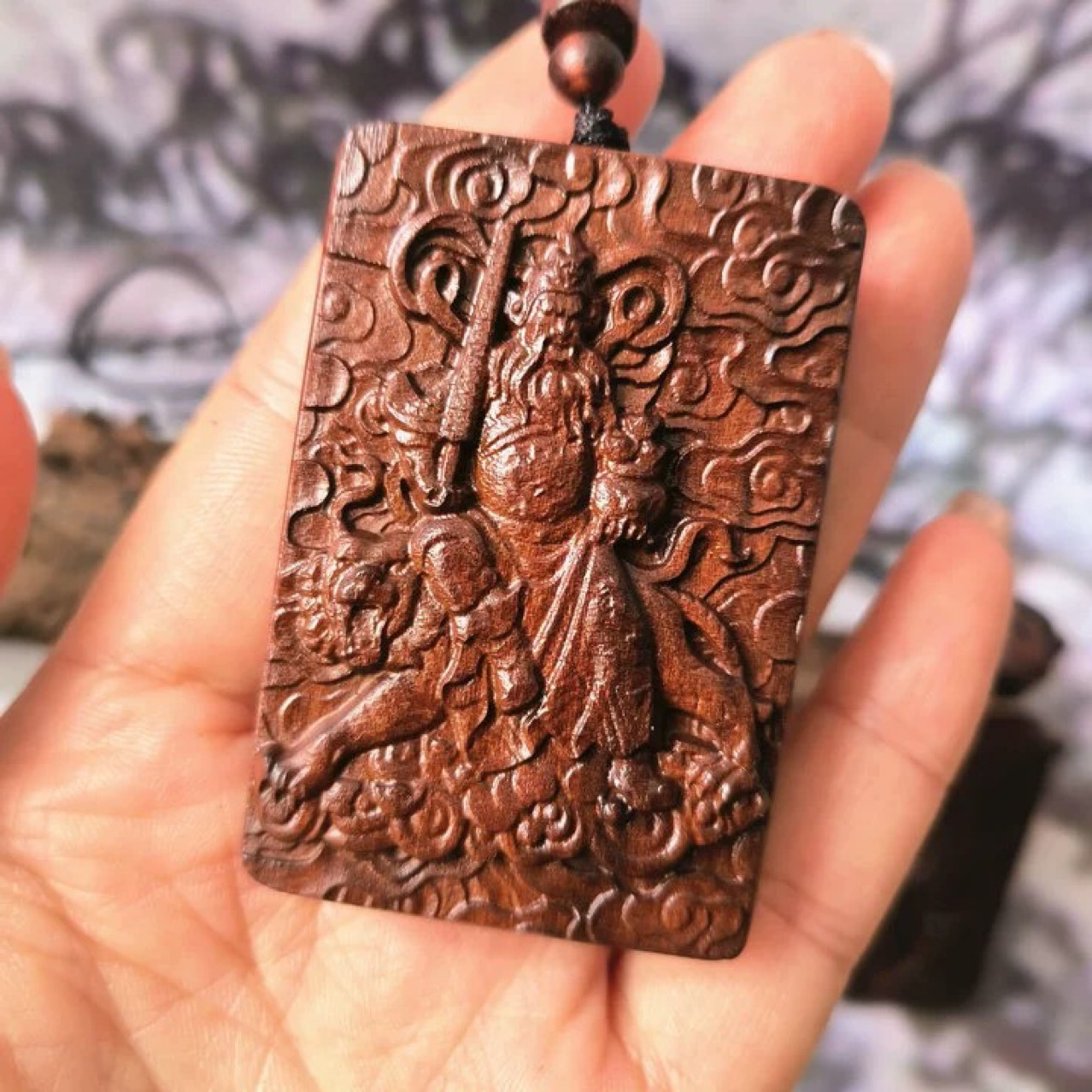 Lei Zaomu Wu God of Wealth Marshal Zhao Gongming Pendant Men's and Women's Portable Pendant Wu Lei Wu Lu