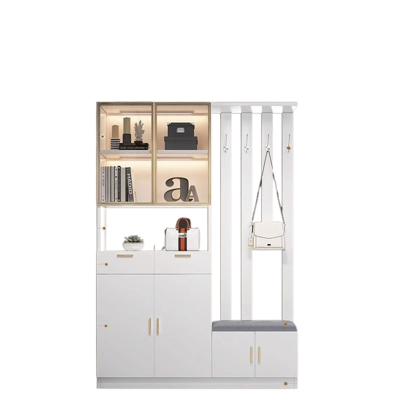 Italian Light Luxury Entrance Cabinet Shoe Cabinet Integrated Modern Simple Living Room Screen Entrance Partition Cabinet Shoe Changing Stool Wine Cabinet Factory