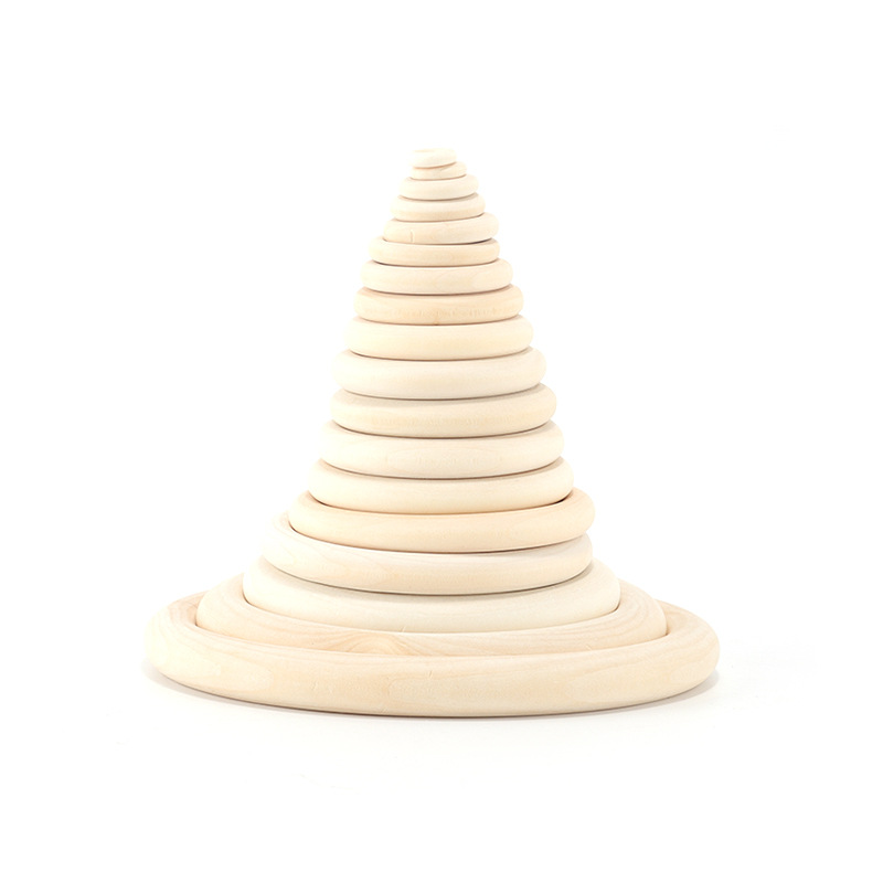 Log Color Wooden Ring Wooden Ring diy Accessories Hanging Ring Handbag Buckle Curtain Wooden Ring Wedding Gift Box Ring Handbag Ring