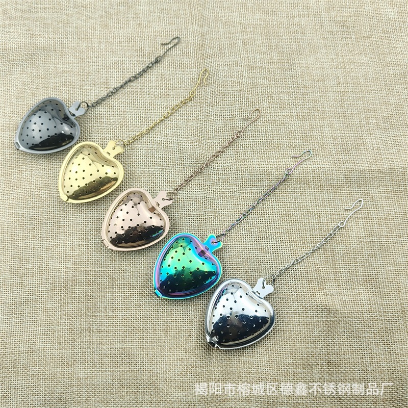 Оптовая продажа чайного фильтра в форме сердца, фильтр для чая из нержавеющей стали, 410 фильтр для чая