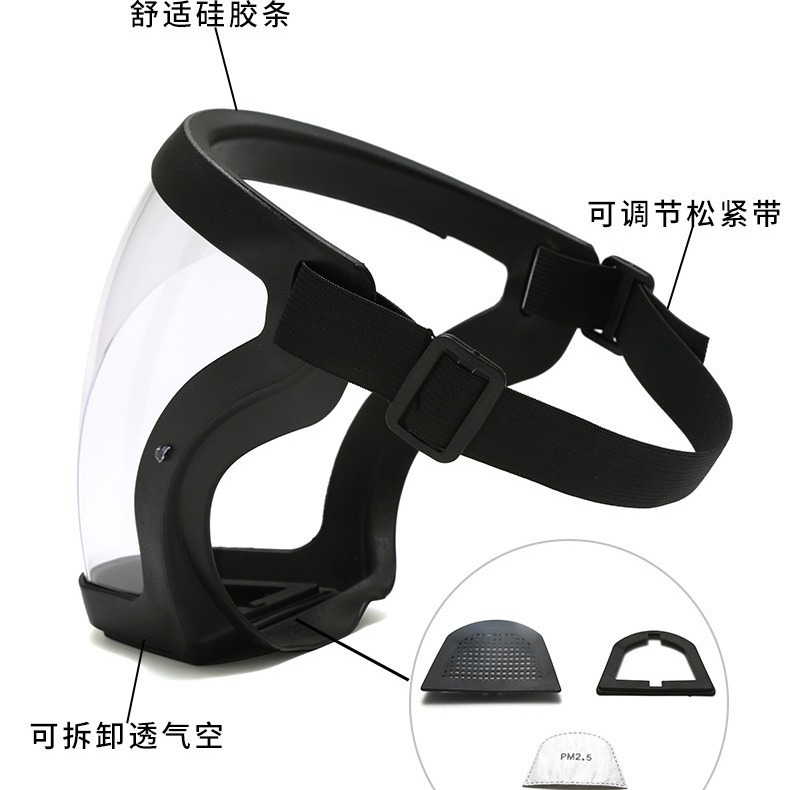 High-Definition Transparent Protective Mask, Anti-Droplet, Dust-Proof, Labor Protection, Cycling Goggles, Cross-Border Glasses, Factory Direct Sales