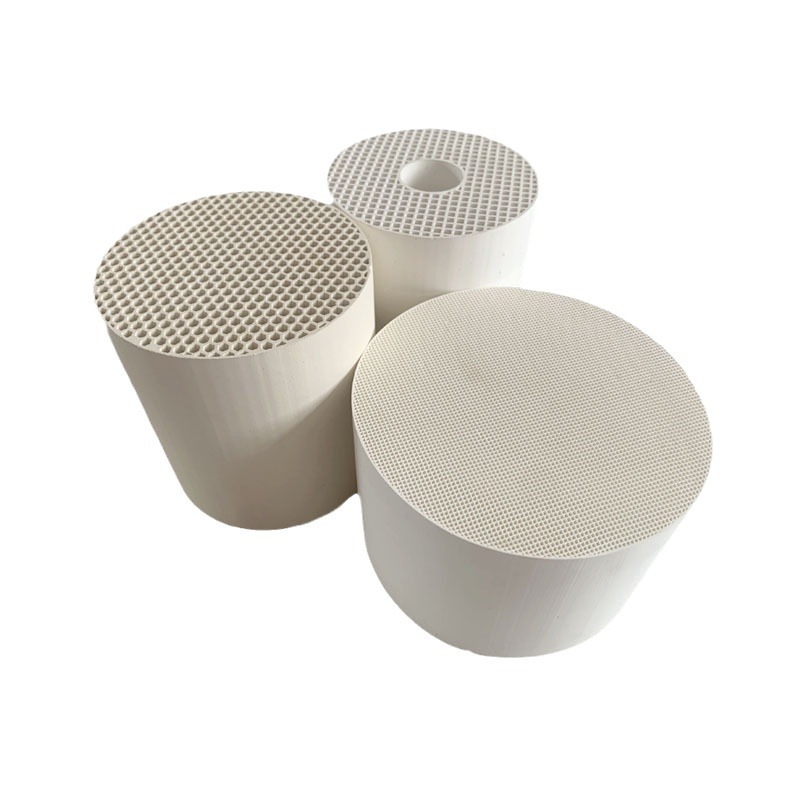 Honeycomb Ceramic Loader for Flamming, Low Temperature, Fast Heating, Adsorbing Exhaust Gas, Round Ceramic Loader
