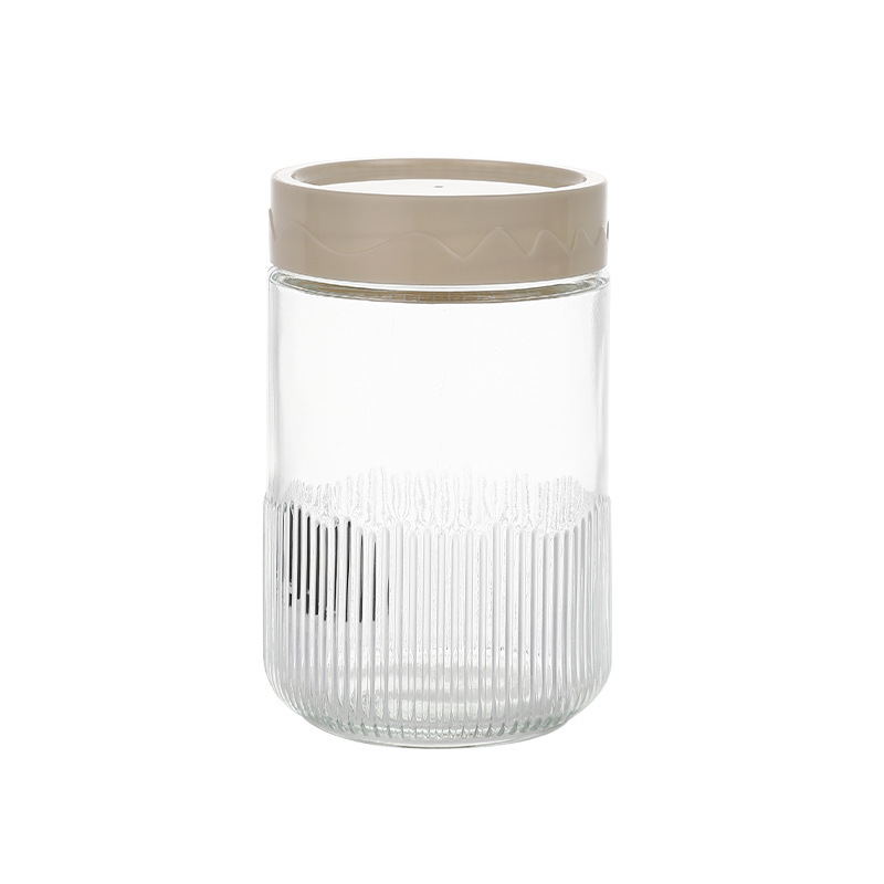 Glass Sealed Jar Storage Jar Kitchen Household Coffee Bean Jar Food Spice Grain Storage Box Wholesale