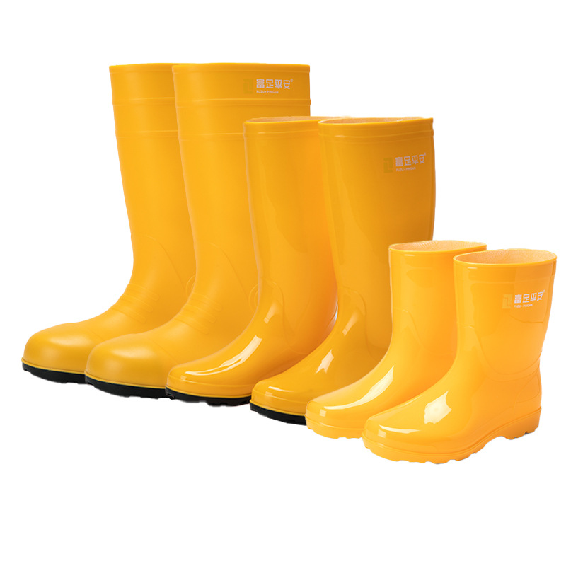 Special Long Rain Boots for Livestock Breeding, Men's High Rain Boots, Men's Water Shoes, Non-Slip, Waterproof, Thickeneded and Wear-Resistant Rubber Shoes