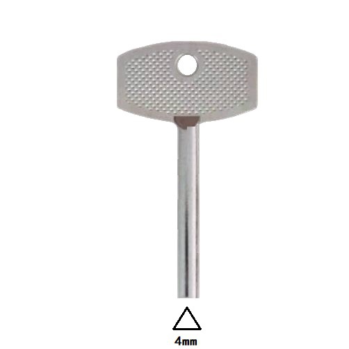 Source Manufacturer Zinc Alloy Universal Inner Triangular Screen Window Door and Window Key King Kong Mesh Window Valve Air Compressor Small Key