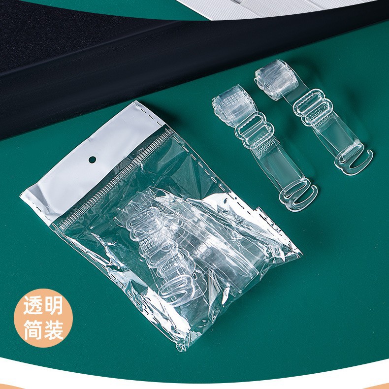 in stock universal widened transparent shoulder strap underwear invisible strap bra replacement non-slip crystal strap hook tube chest cross-border