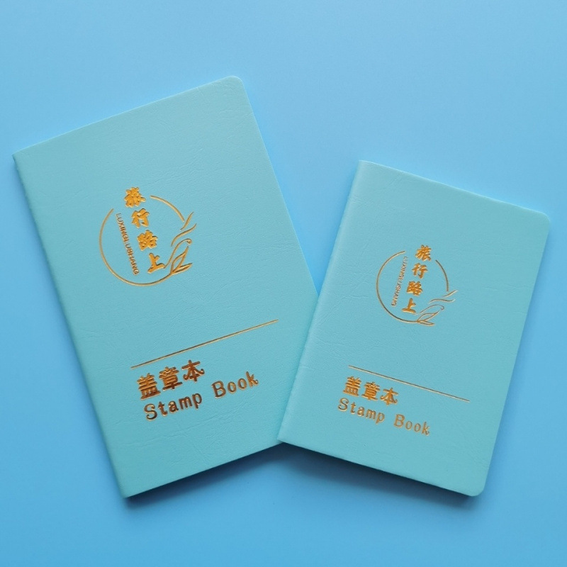 Travel Stamp Collection Book, Travel Stamping Post Office Postmark, Scenic Spot Commemorative Rubber Stamp Book, Hiking and Cycling Booklet