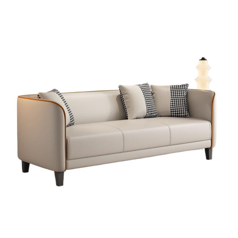 Nordic Simple Modern Fabric Sofa Small Apartment Living Room Double Rental Room Bedroom Apartment Three People Simple Internet Celebrity