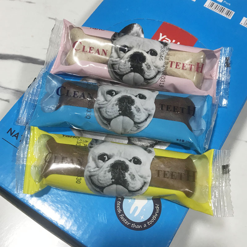 Yahe Mai Зубная очистка Кость 25г Один пакет Собачий grinding stick Съедобные закуски для домашних животных Оптовая продажа