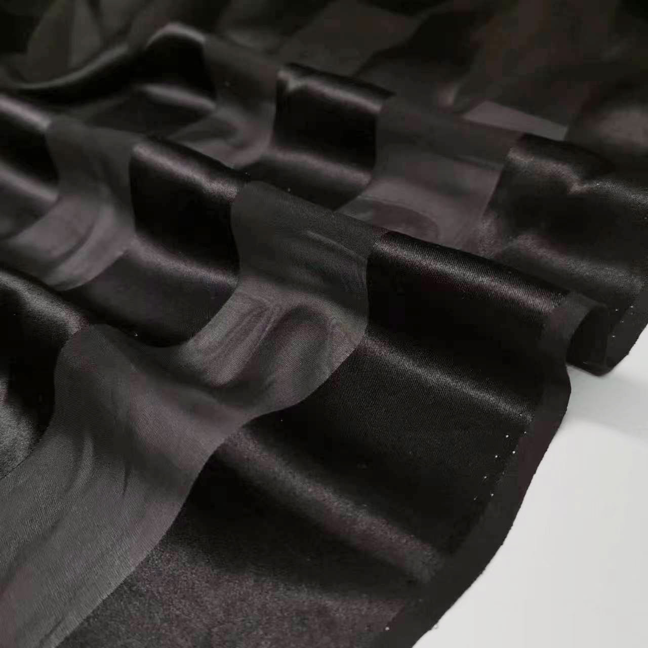 Mulberry Silk Satin Strips Narrow Wide Stripesd Fabric 6mm Narrow Fashion Silk Fabric