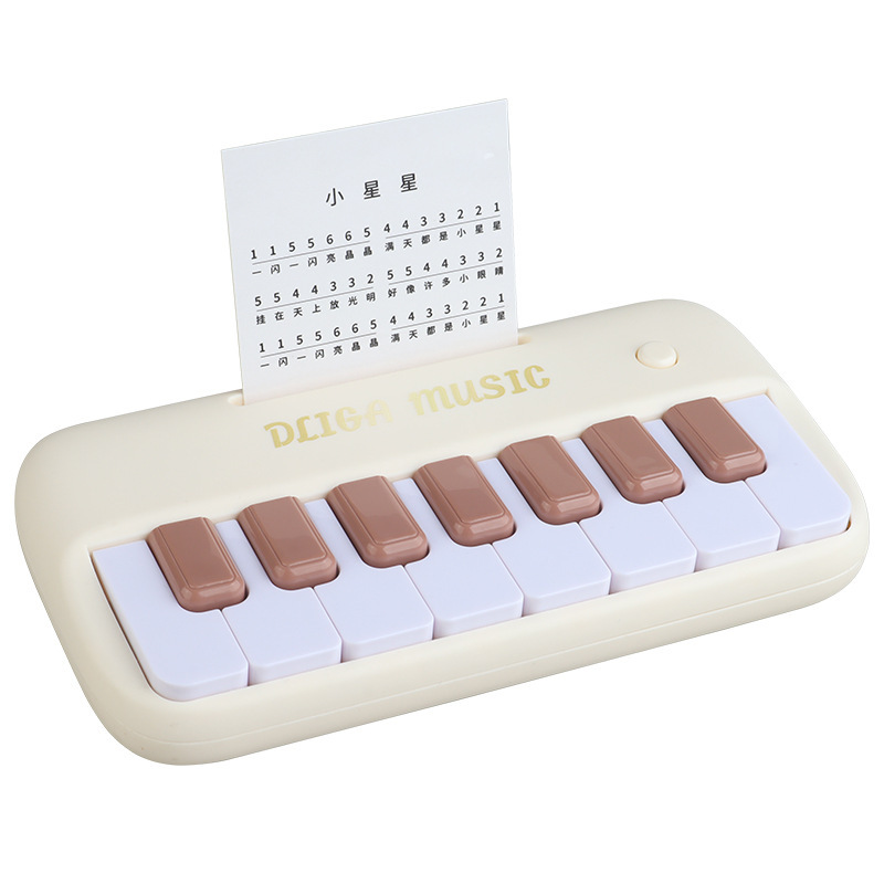 Cross-Border Children's Beginner Music Multifunctional Keyboard Instrument Electronic Keyboard Pocket Mini Piano Playable Toy
