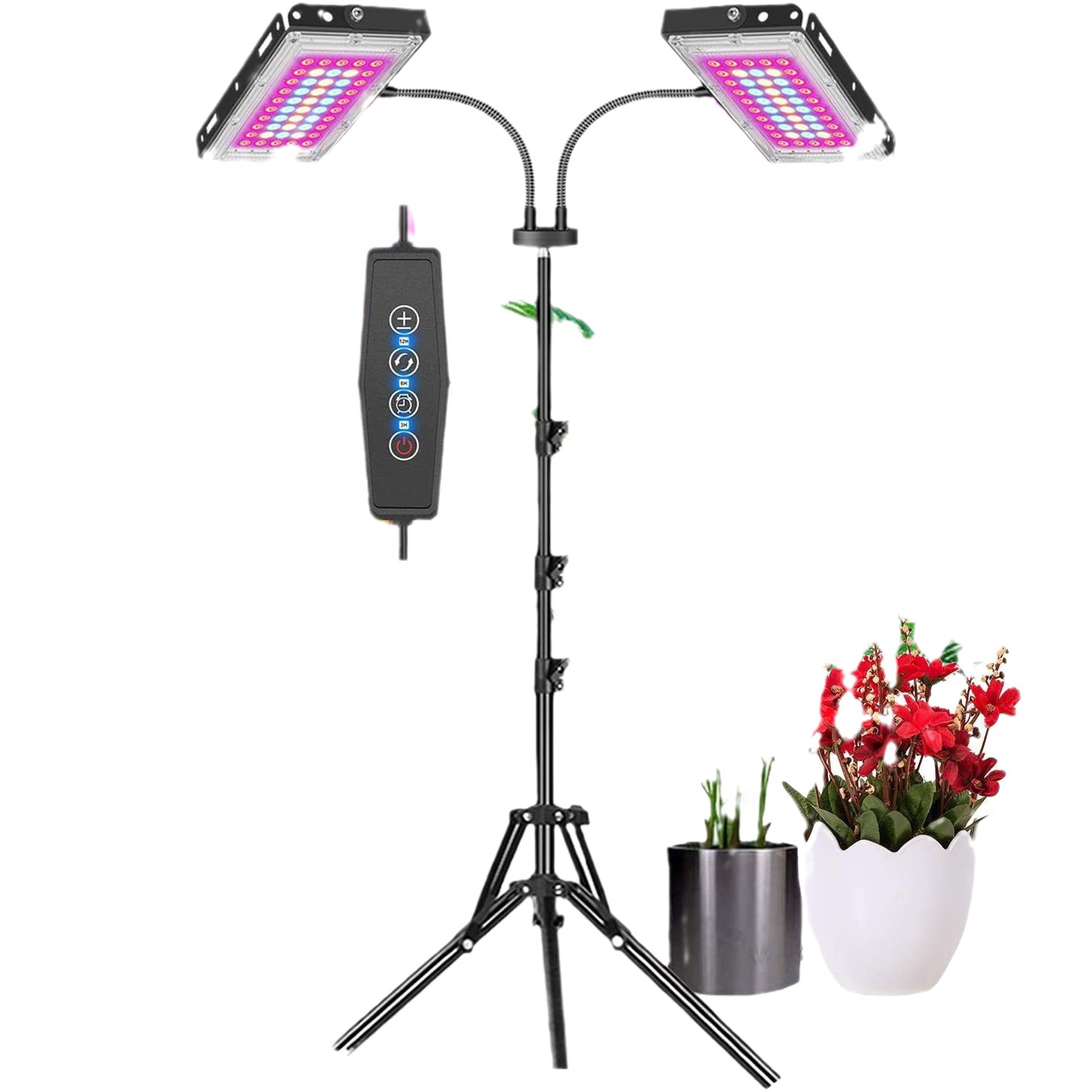 Plant growth lamp plant lamp floor-to-floor fleshy fill light LED imitation sunlight shining full spectrum rose flower lamp