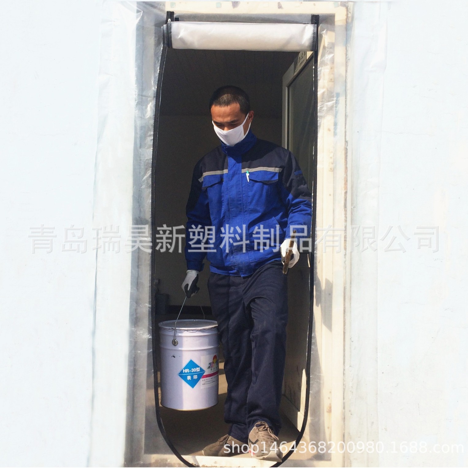 Zipper Door Decoration Temporary Use Dustproof Door U Shape Zipper Door