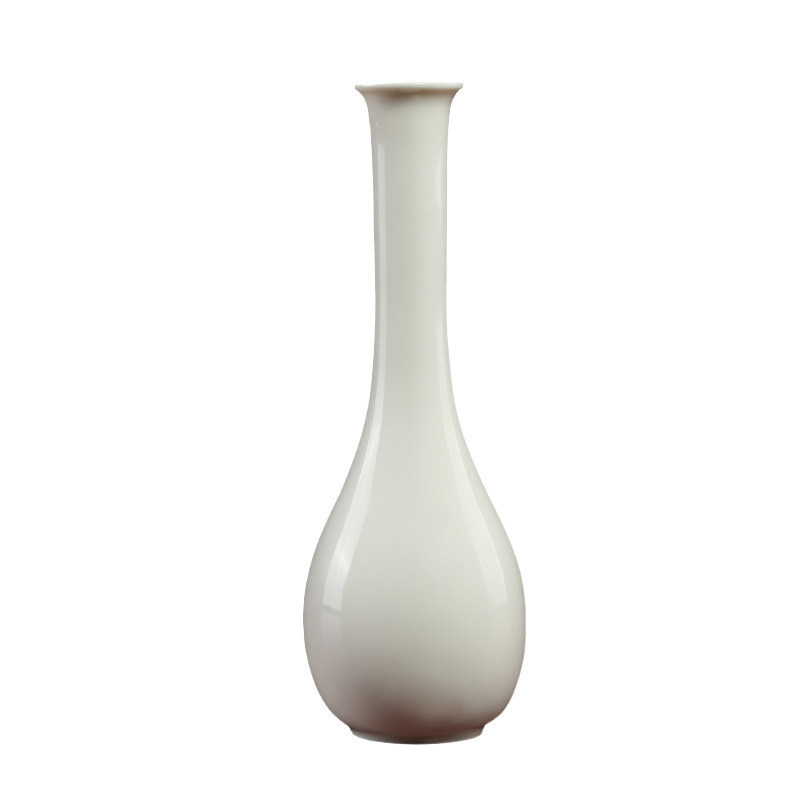 Buddha Vase Jade Clean Bottle Ceramic Guanyin Vase Flower-arranging Mannan Bodhisattva Clean Water Bodhisattva Clean Water Bottle White Porcelain Clean Water Bottle Before Buddha