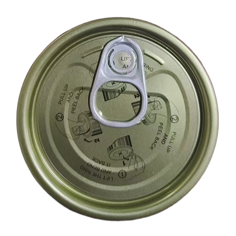 Can Pull-Tab Lid Food Disposable Full-Open Lid Easy-To-Tear Pet Can Metal Packaging Box Lid
