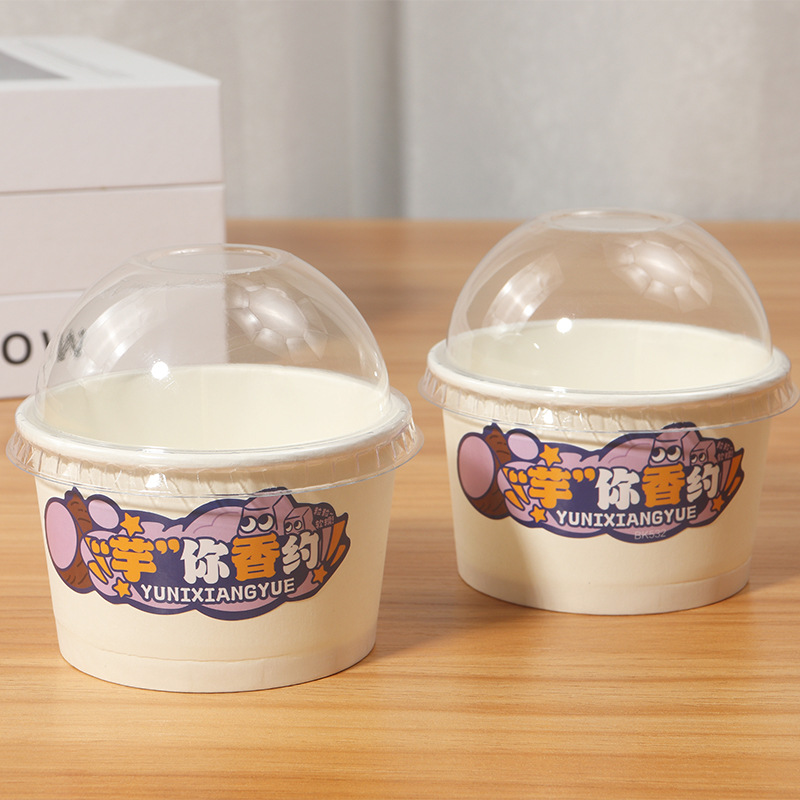 Оптовая упаковка для выпечки, упаковка для десертов из жареного молока с прозрачной крышкой
