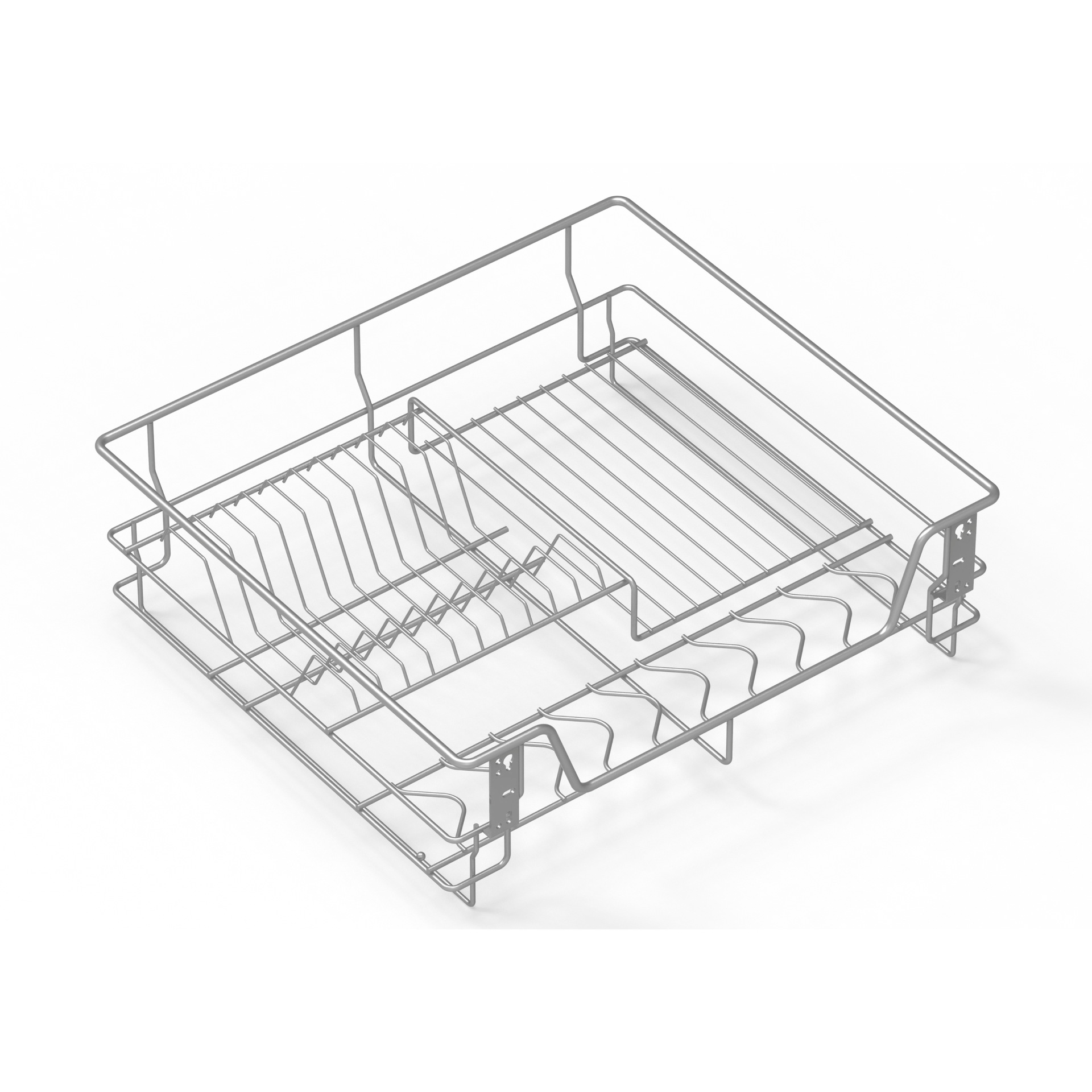Cross-border pull-out dish rack cabinet pull-out basket drawer-type multi-layer cabinet pull-out basket side-mounted slide rail pot pull-out basket
