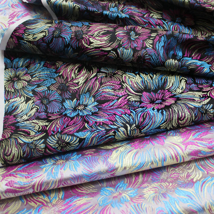 Китайский стиль, куртка чонгсам, жаккардовая ткань