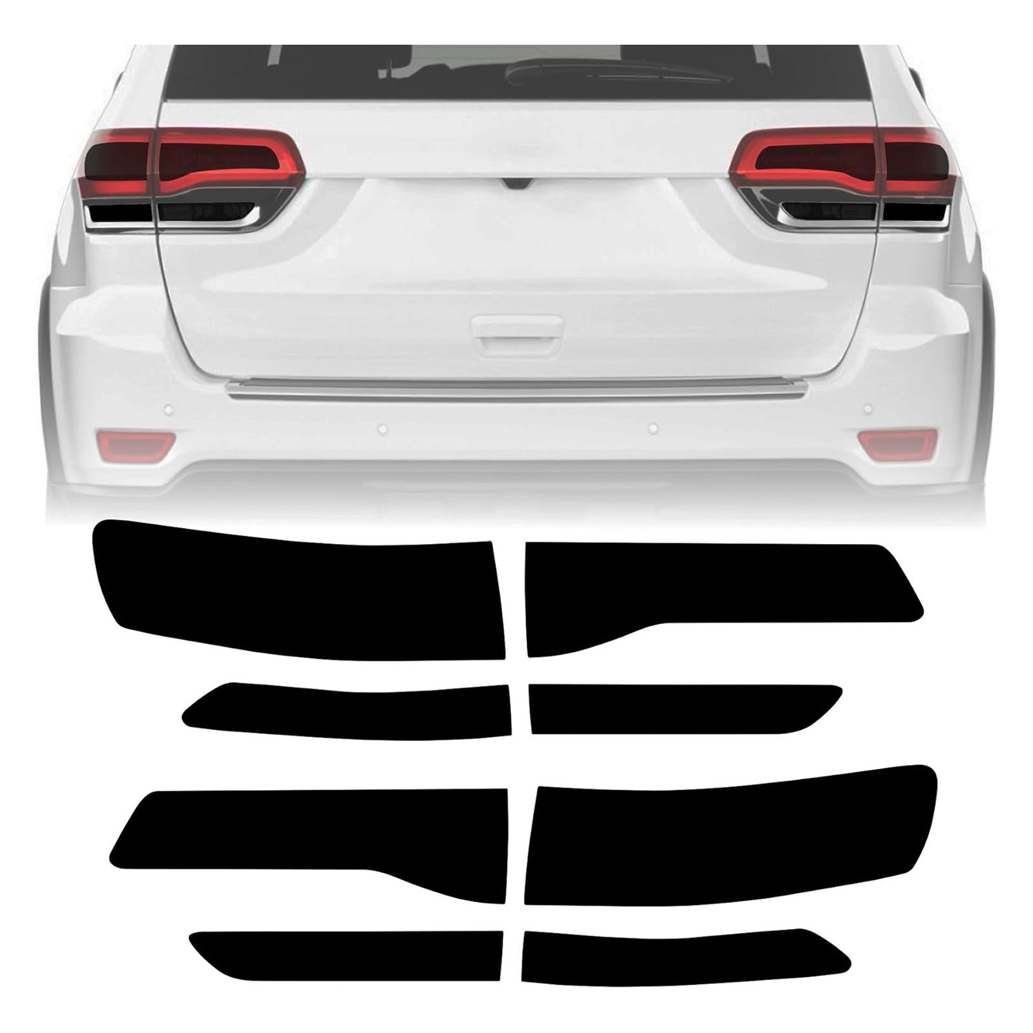 Пленка для заднего фонаря Jeep Grand предустановленная пленка