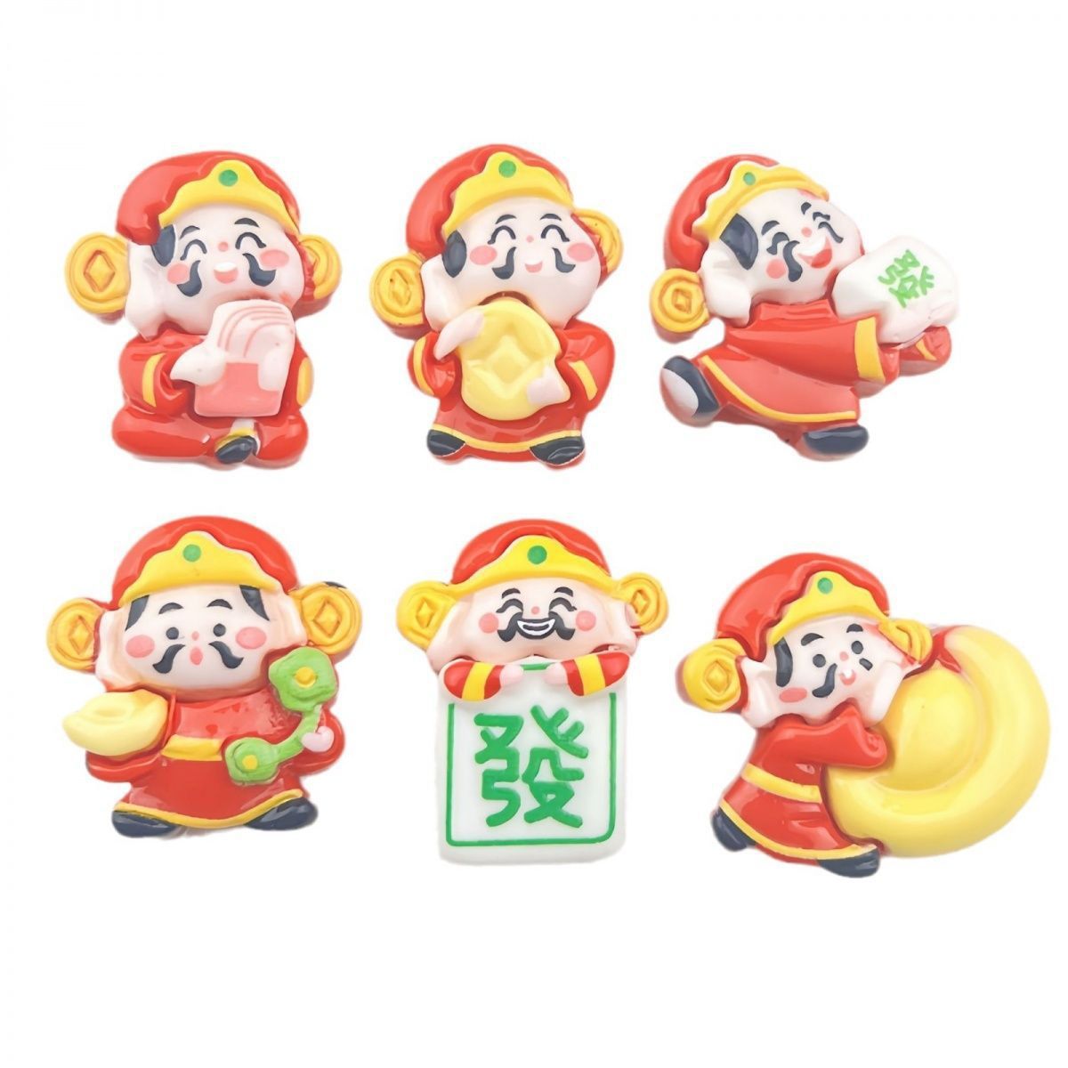 New Year New Year Spring Festival God of Wealth Yuanbao resin diy accessories wholesale handmade diy cream glue mobile phone case head rope