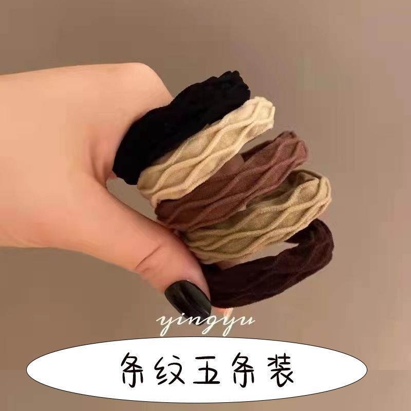 Korean Style Hair Band Thick High Elastic Headband Hair Accessories Rubber Band Ins High-Looking Women's Hair Tie