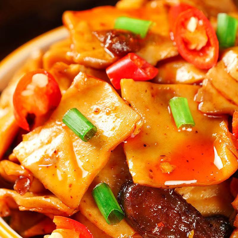 Mushroom Dried Bean Curd Dried Ready-to-eat Office Leisure Spicy Snacks for Greedy Small Package Snacks Whole Case Wholesale