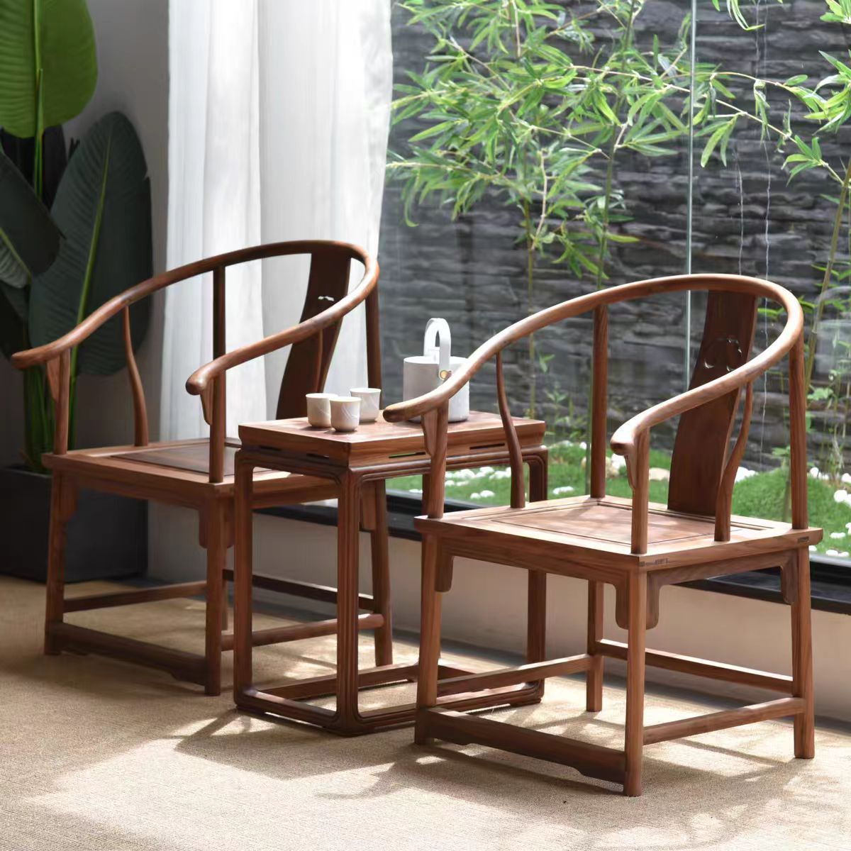 Стул из массива дерева, стул с спинкой, чайный стул, мастер-стул, антикварный круглый стул, стул с официальной шляпой, новый китайский круглый стул из старого вяза