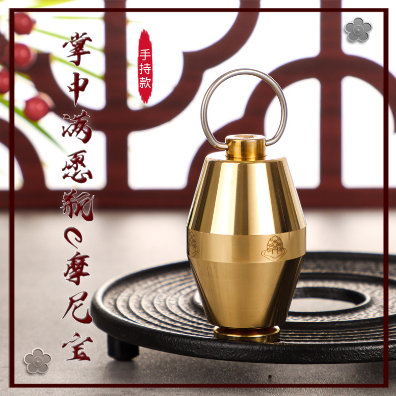 Cizhan молитвенное колесо с бумажными писаниями, Манжушри, молитвенное колесо желтого бога богатства, ручное молитвенное колесо, медное молитвенное колесо