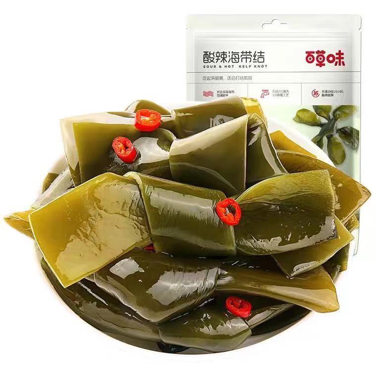 Herbal seaweed knot 200g seaweed silk small package seaweed open bag instant seafood snack meal seaweed knot