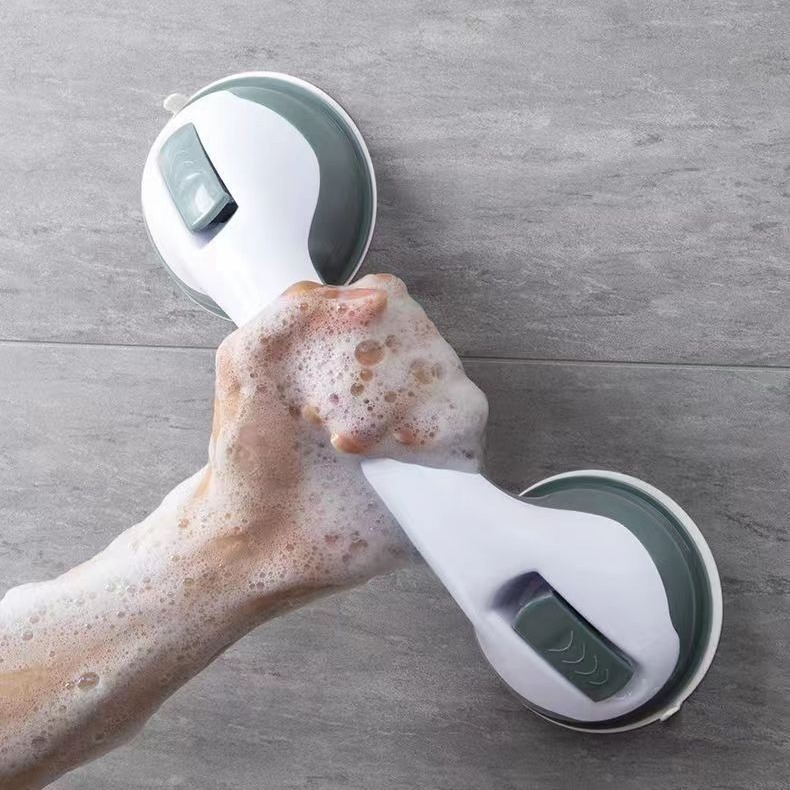 Nail-free Suction Cup Handrail, Wall-mounted Glass Door Handle, Bathroom Sliding Door Handle, Elderly Handrail, Bathroom Handrail