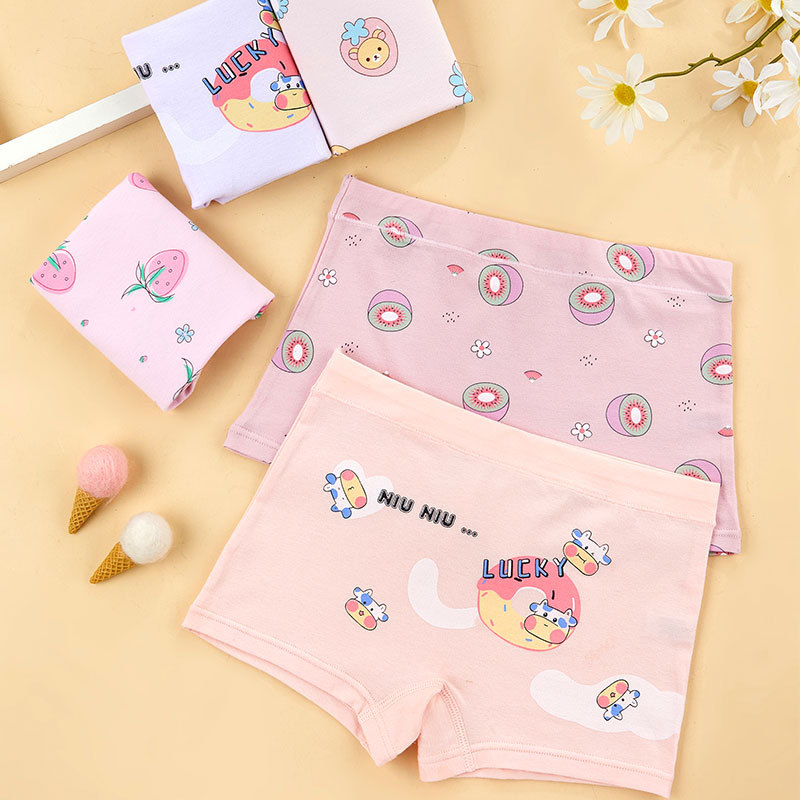 Cartoon Kidsren's Underwear Pure Cotton Plus Modal Boys and Girls Boxer Briefs Baby Kids Boxer Shorts Underwear 1015