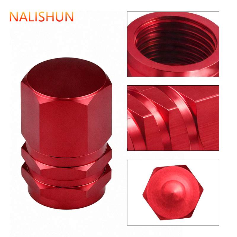 Automobile tire valve cap electric car motorcycle valve cover aluminum alloy valve core cover tire pressure monitoring universal