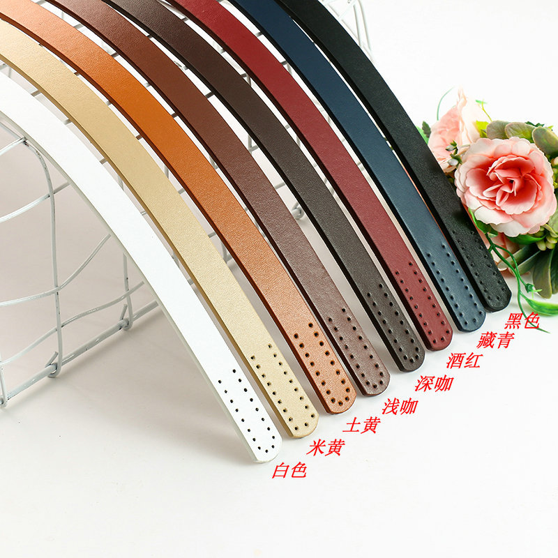 X PU porous threading handle handbag with handle DIY handmade bag gift box accessories 22g