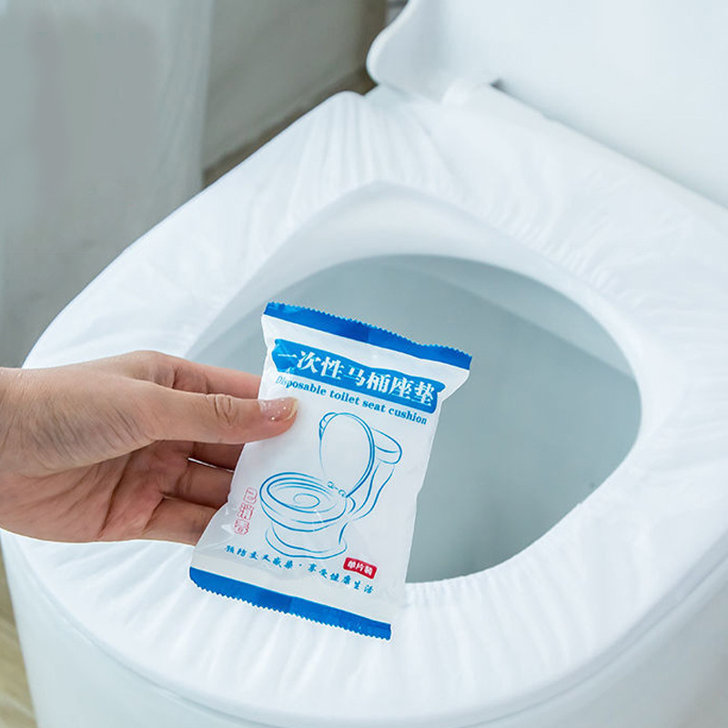 Disposable Toilet Cover, Individually Packaged, Thickened Non-Woven Fabric, Portable Travel Disposable Toilet Seat, Hotel Exclusive