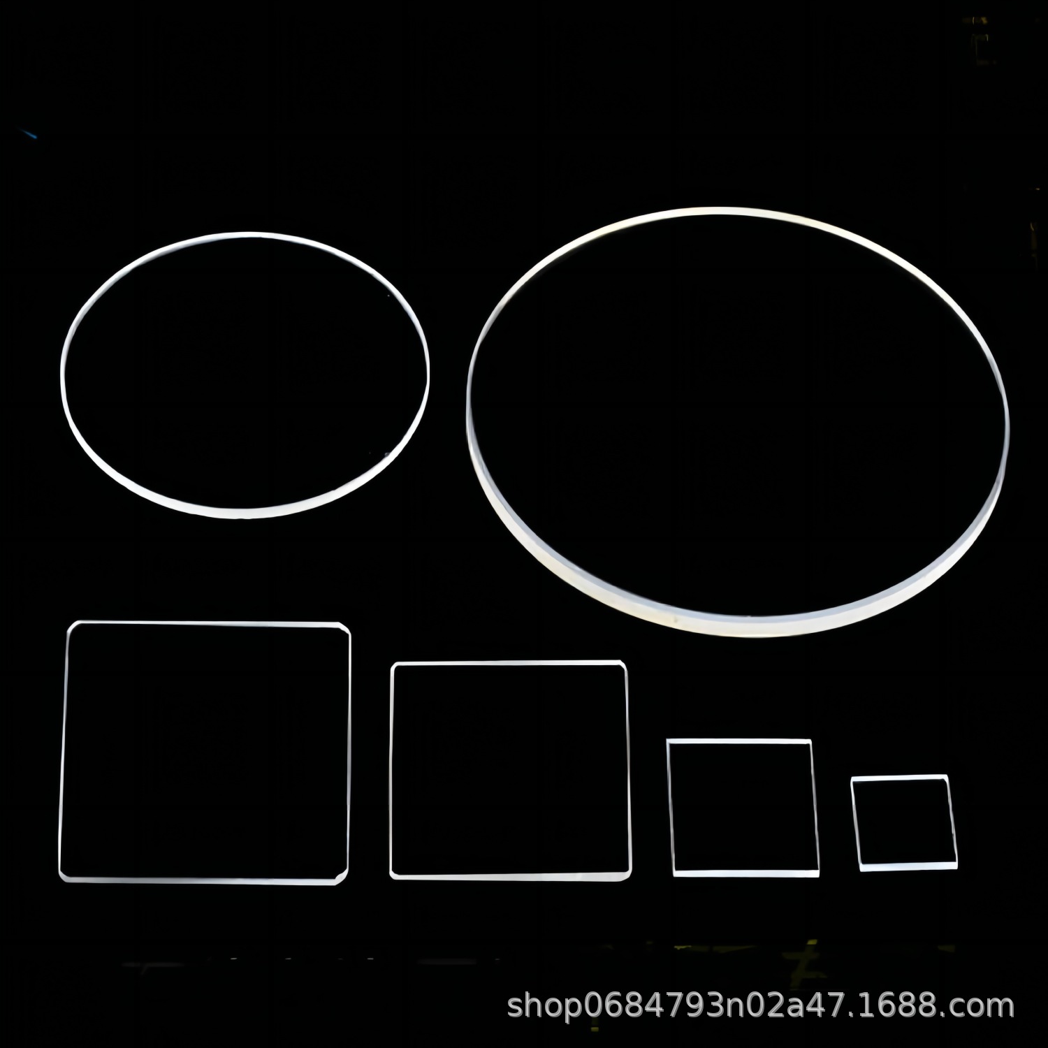 High Temperature Resistant Quartz Glass Sheet Optical Glass Round Square Special Shaped Quartz Sight Glass Observation Window High Transmittance Uv