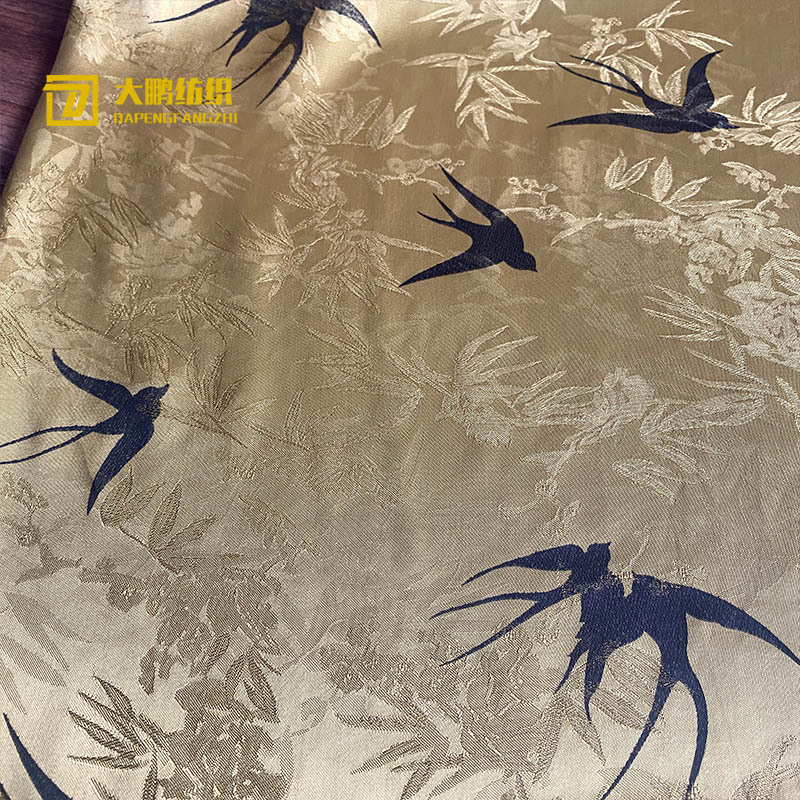 New Real-life Silk Xiangyun Yarn Yingyan Fabric Guofeng Shirt Dress Sling Skirt dress Cheongsam Hanfu Fabric