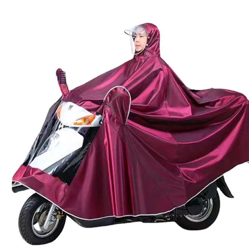 Raincoat Electric Motorcycle Poncho Battery Car Adult Plus Ride Poncho Single Double Men and Women