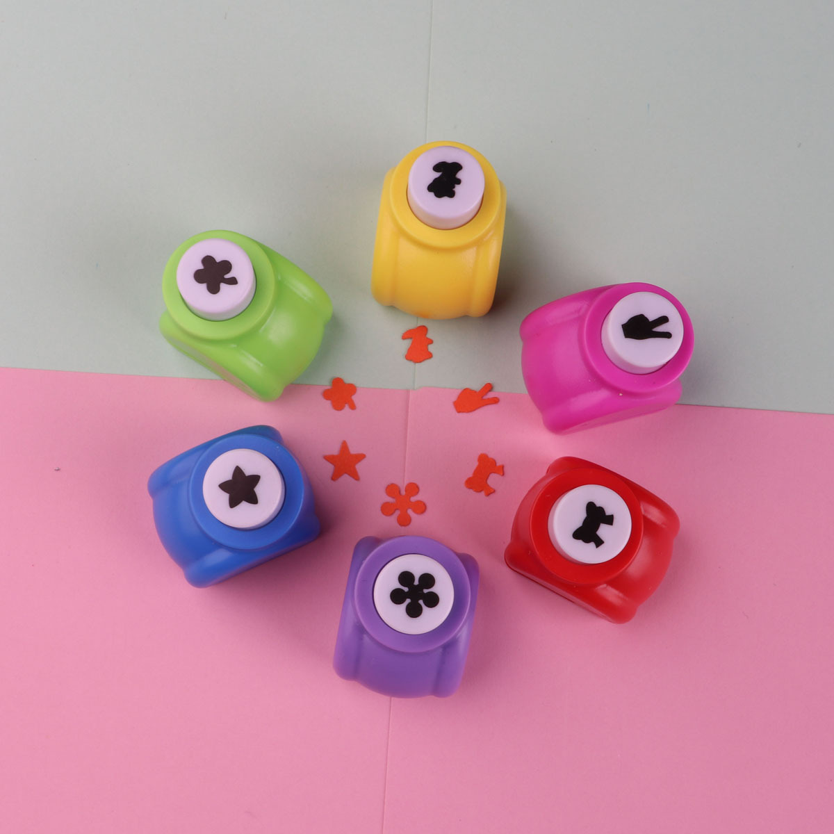 Small Creative Embossing Machine Small Flower Embossing Machine Kidsren's Handmade DIY Kindergarten Paper-Cut Handbook Embossing Machine Wholesale