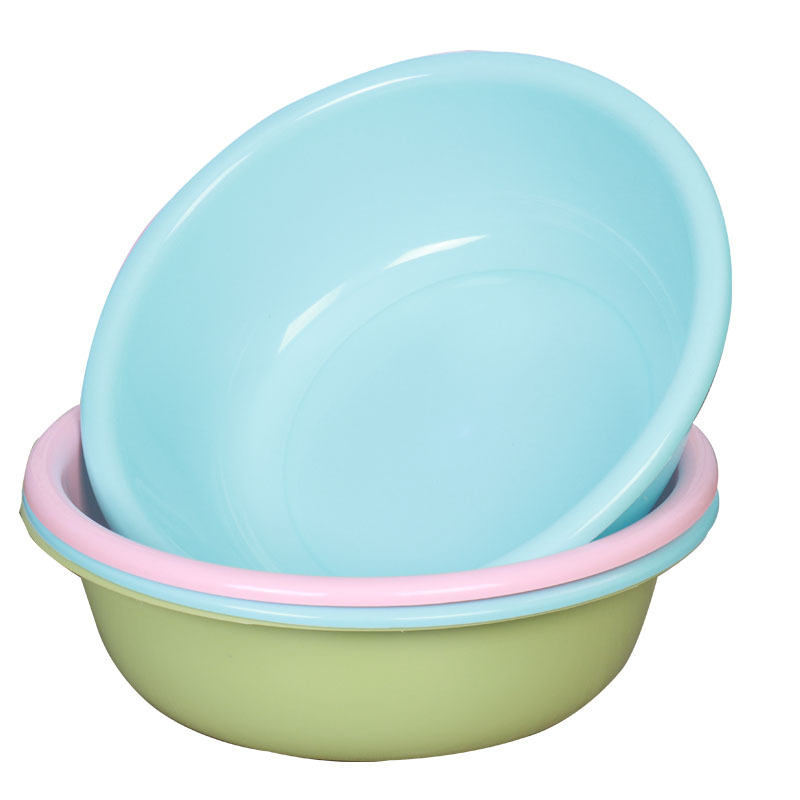 Factory Plastic Basin Household Washbasin Plastic Household Gift Plastic Washbasin Printing Thickened Laundry Basin Wholesale