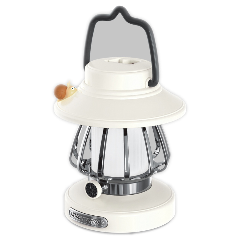 New Camping Lamp Rechargeable Led Retro Portable Stylish Bedroom Dormitory Creative Handheld Eye Protection Night Light Gift