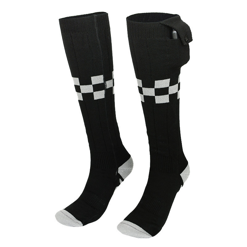 Cross-Border Best-Selling Smart App Controlled Heating Stockings Pure Cotton Electric Heating Socks Heated Foot Warmer Ski Socks